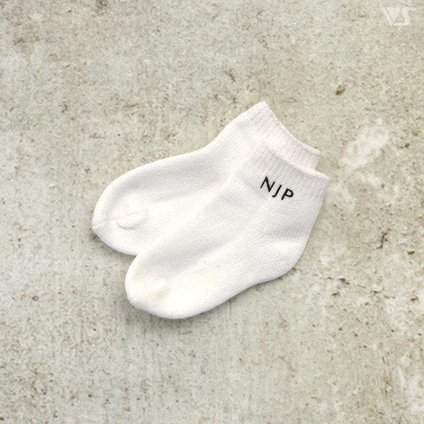 NJP Logo Short Socks (White), Volks, Accessories, 4518992433868